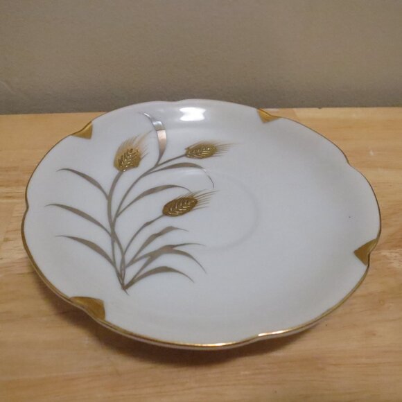 Coffee Tea 15pc Set Oakwood Japan Grain/Grasses Cream Sugar Teacups Saucers - Picture 12 of 16